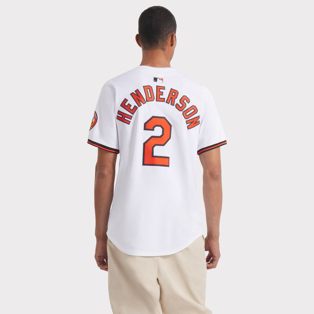 Baltimore Orioles Gunnar Henderson Nike White Home Limited Player Jersey product image 16, provided for visual reference and
