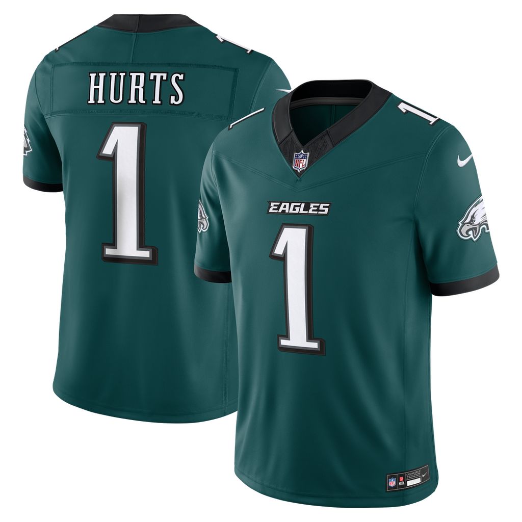 Philadelphia Eagles Jalen Hurts Nike Black Alternate Vapor F.U.S.E. Stitched Limited Jersey product image 10, provided for