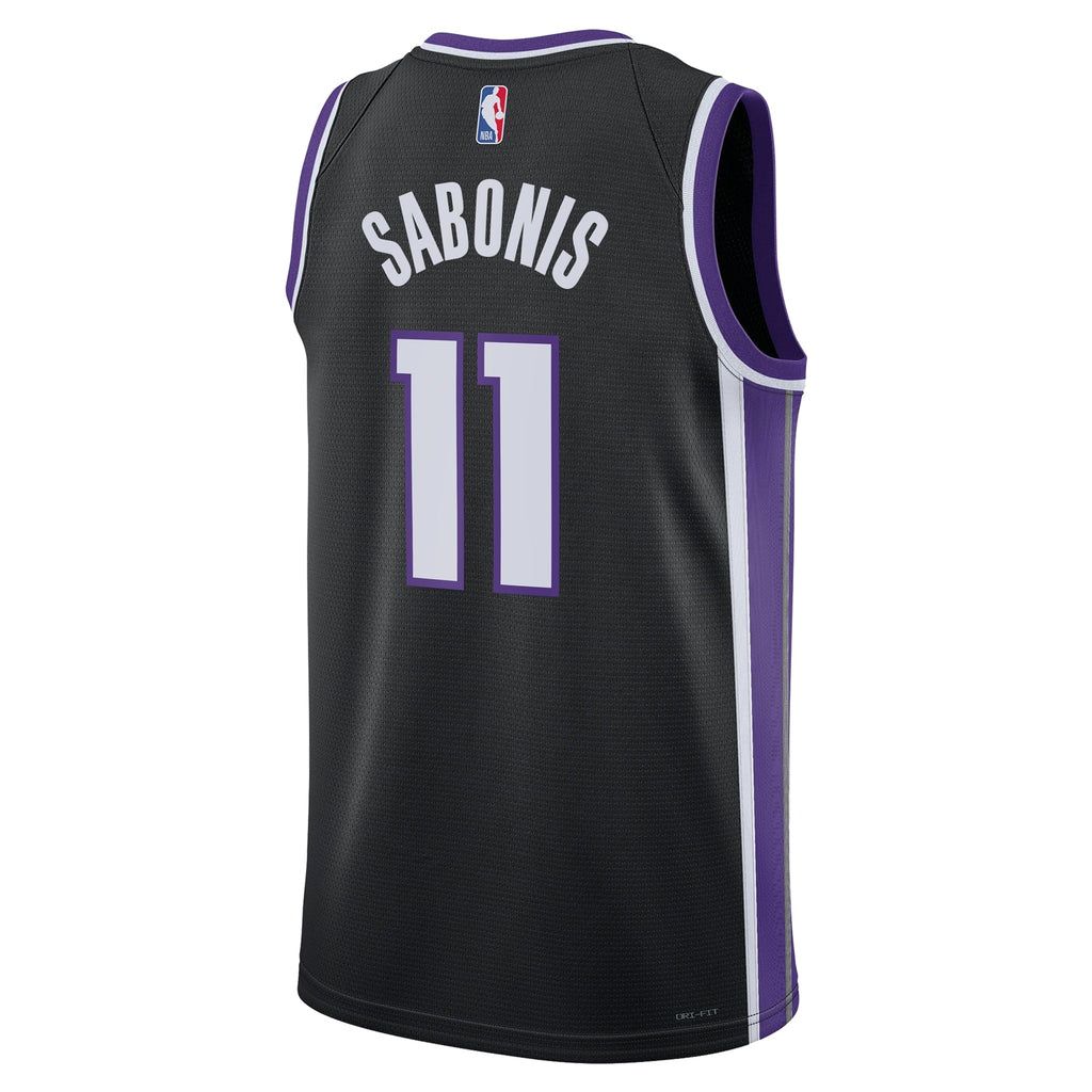 Sacramento Kings Nike Icon Edition Swingman Jersey - Black - Domantas Sabonis - Unisex product image 4, provided for visual