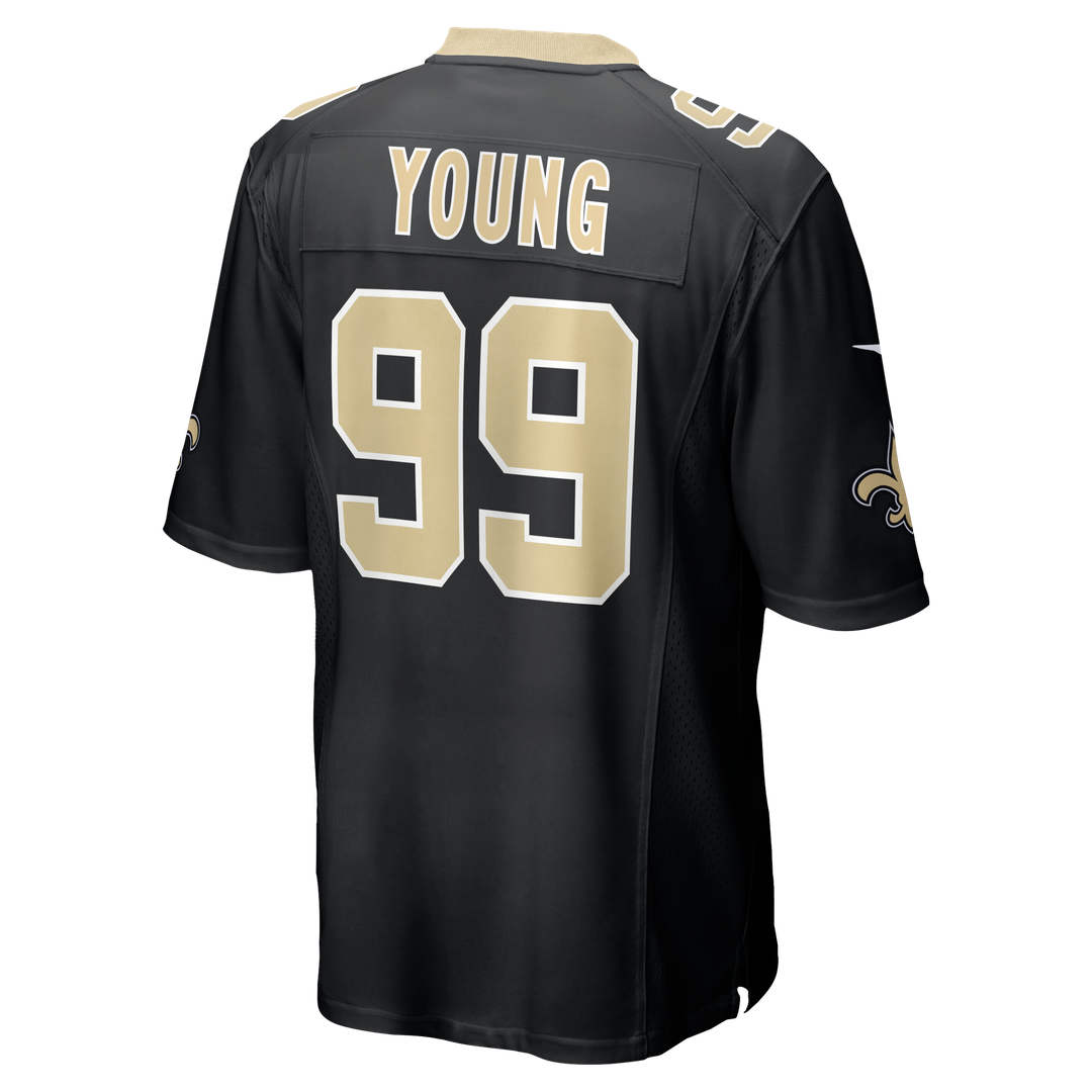 New Orleans Saints Chase Young Nike Black Game Jersey product image 3, provided for visual reference and product detail