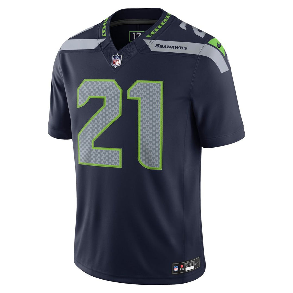 Seattle Seahawks Devon Witherspoon Nike College Navy Team Vapor F.U.S.E. Stitched Limited Jersey product image 2, provided