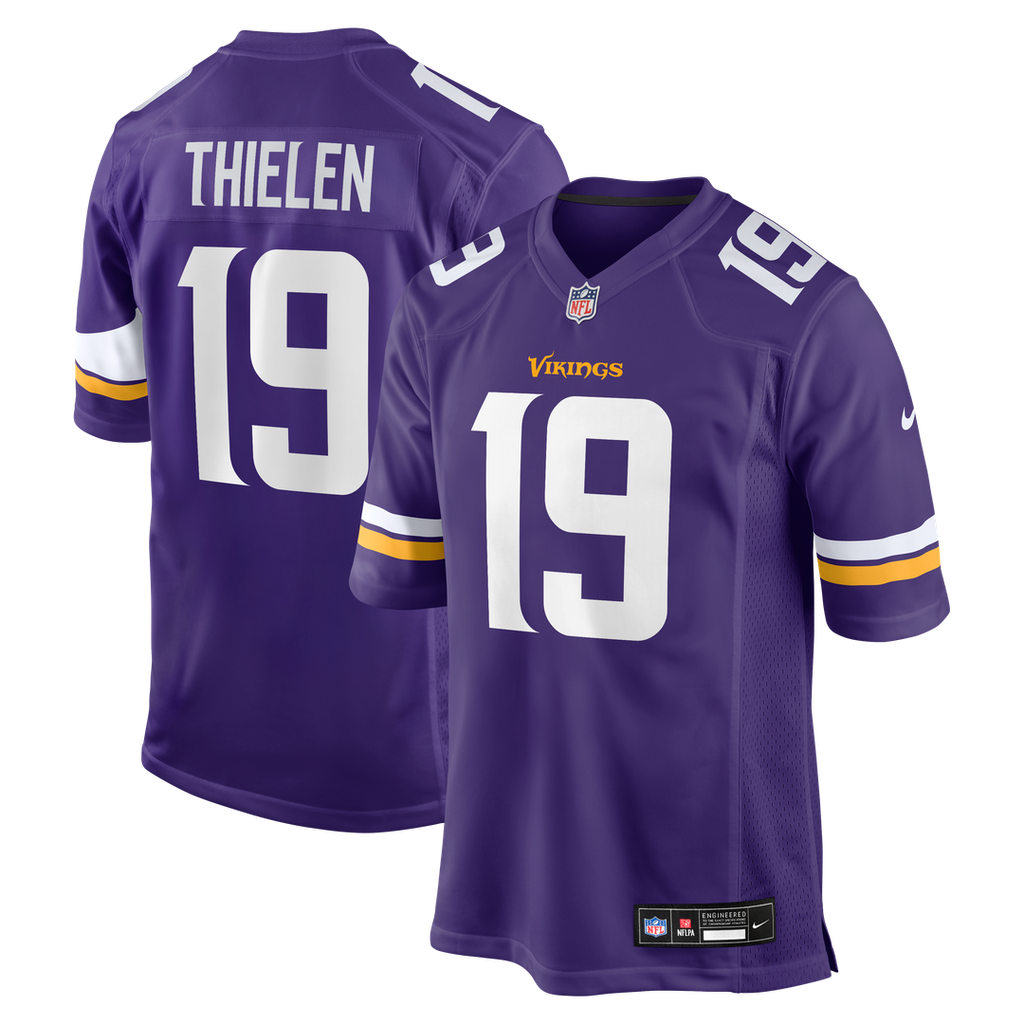 Minnesota Vikings Adam Thielen Nike Purple Game Jersey product image 1, provided for visual reference and product detail