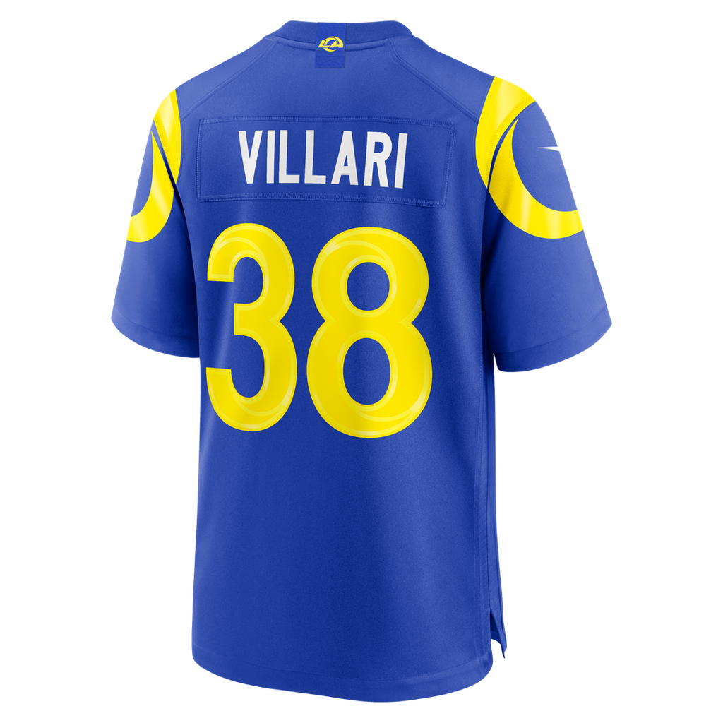 Los Angeles Rams Dan Villari Nike Royal Game Jersey product image 3, provided for visual reference and product detail review