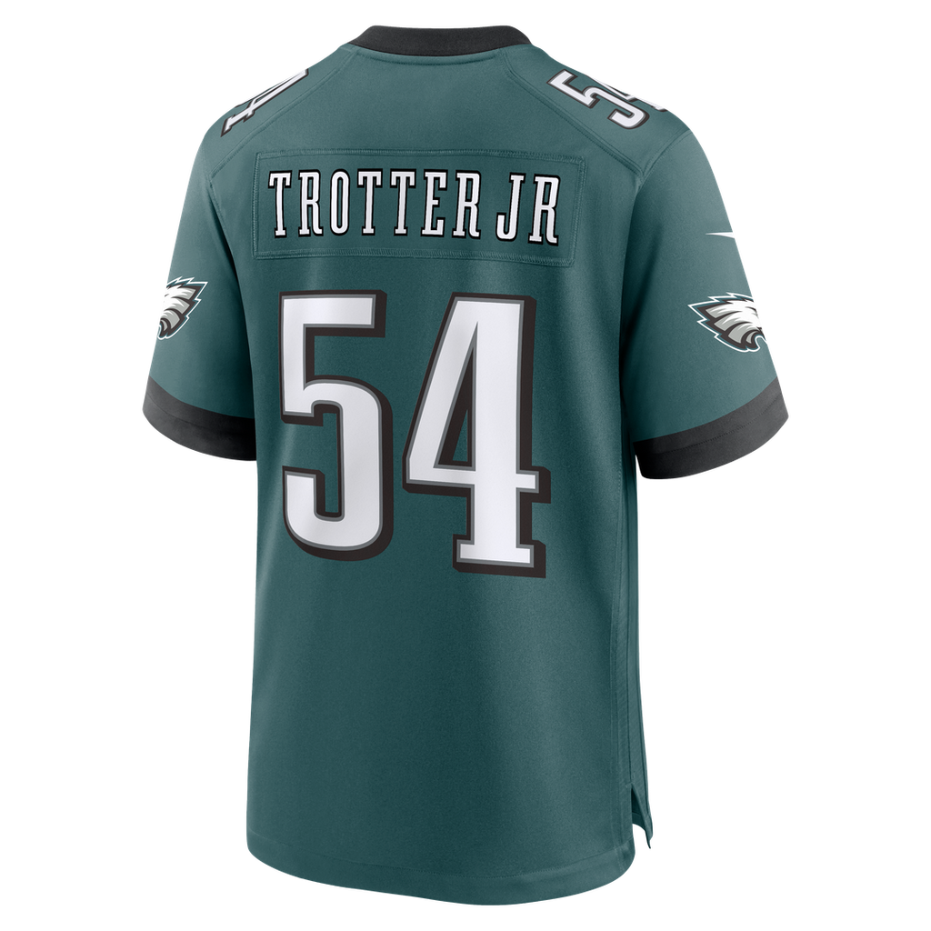 Philadelphia Eagles Jeremiah Trotter Jr. Nike Midnight Green Team Game Jersey product image 3, provided for visual reference
