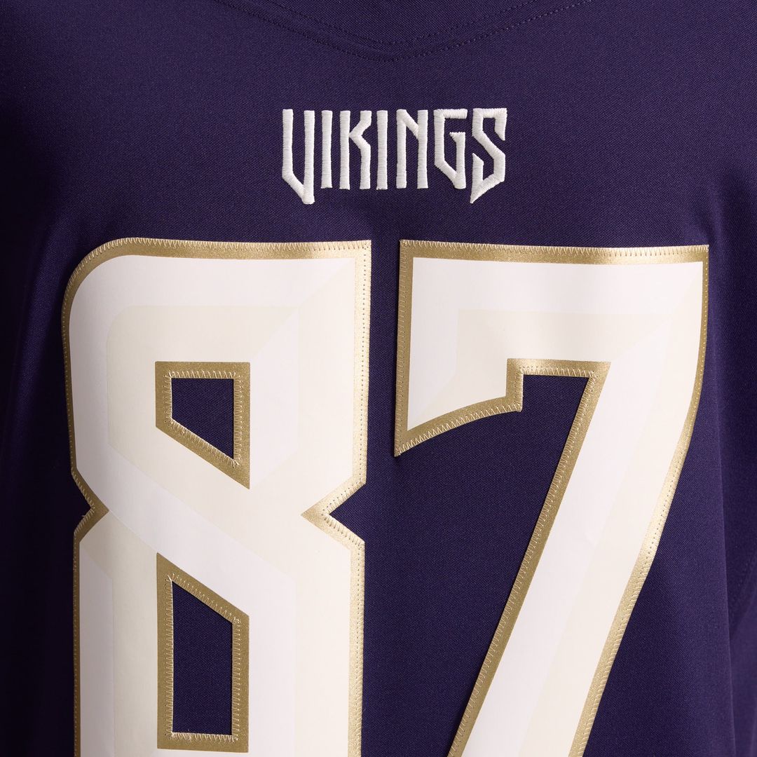 Minnesota Vikings T.J. Hockenson Nike Purple 2026 Rivalries Collection Stitched Limited Jersey product image 18, provided