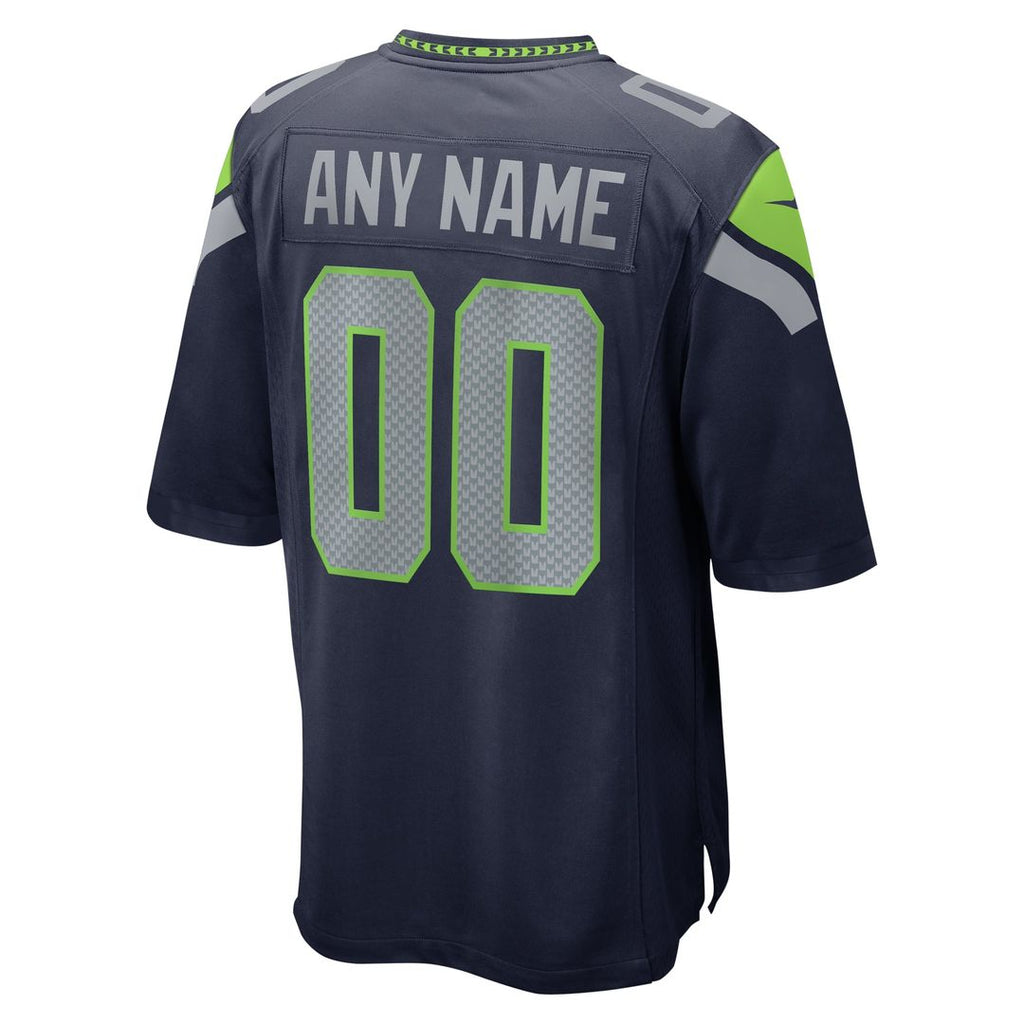 Seattle Seahawks Nike White Custom Game Jersey product image 9, provided for visual reference and product detail review