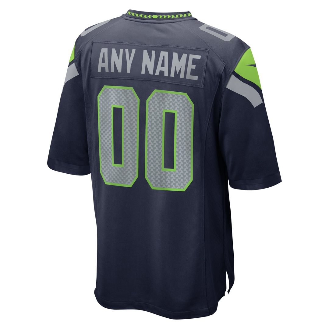Seattle Seahawks Nike White Custom Game Jersey product image 9, provided for visual reference and product detail review