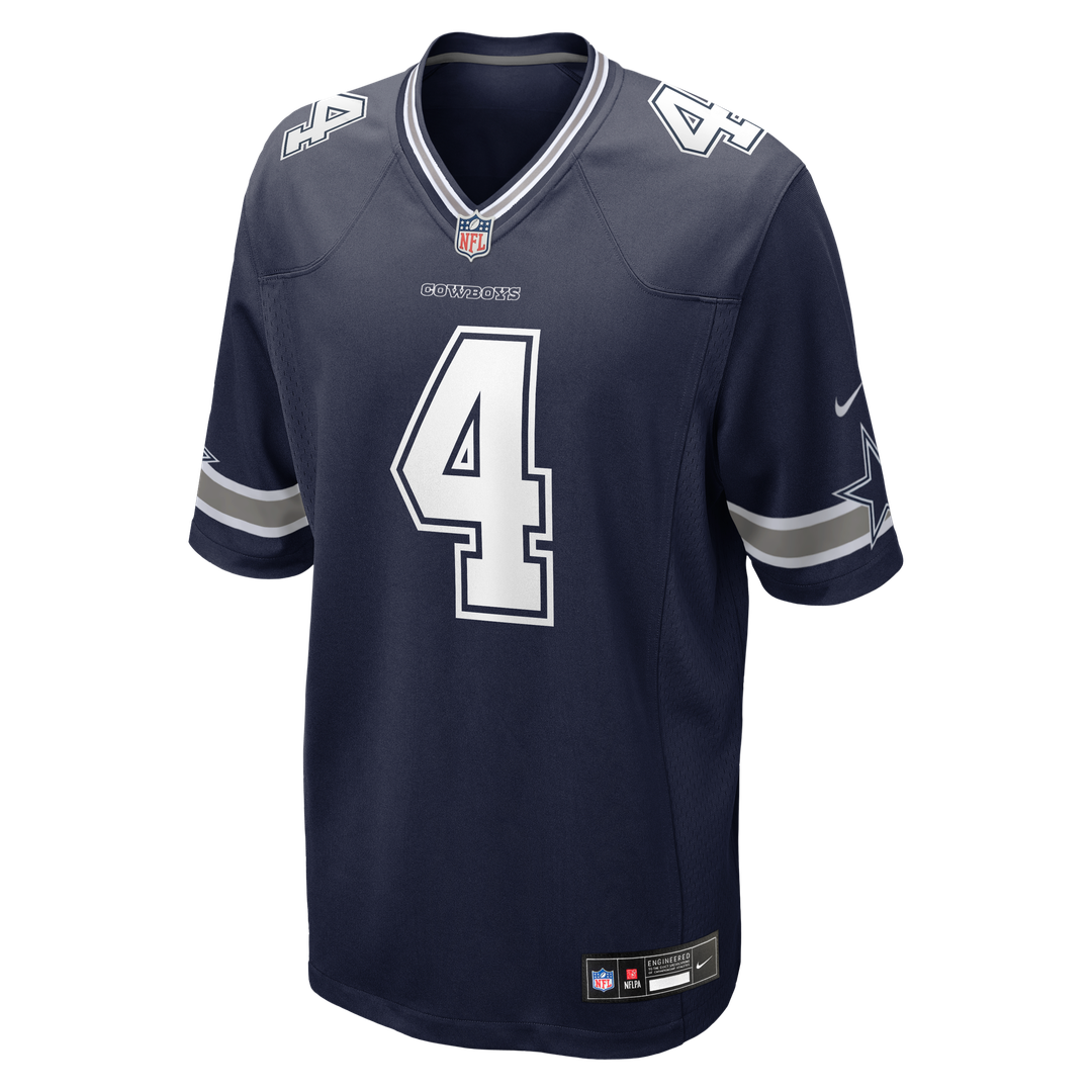Dallas Cowboys Dak Prescott Nike White Game Team Jersey product image 8, provided for visual reference and product detail