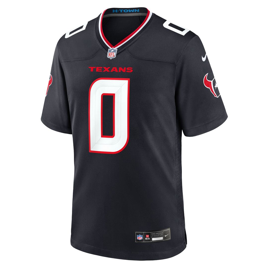 Houston Texans Azeez Al-Shaair Nike Navy Team Game Jersey product image 8, provided for visual reference and product detail