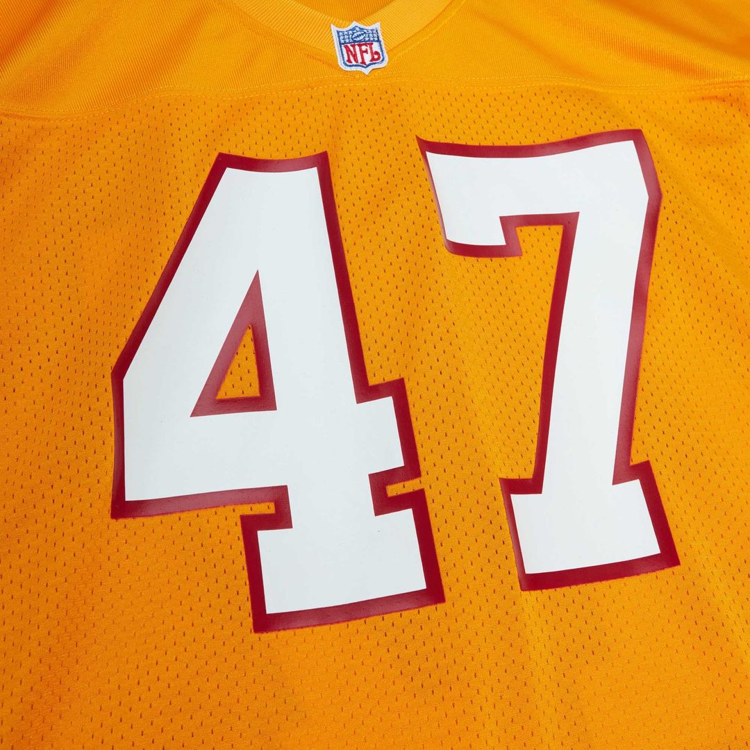 Tampa Bay Buccaneers 1993 John Lynch Mitchell & Ness Orange Authentic Throwback Retired Player Jersey product image 4,