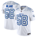 Buffalo Bills Matt Milano Nike White Rivalries Collection Stitched Limited Jersey product image 1, provided for visual