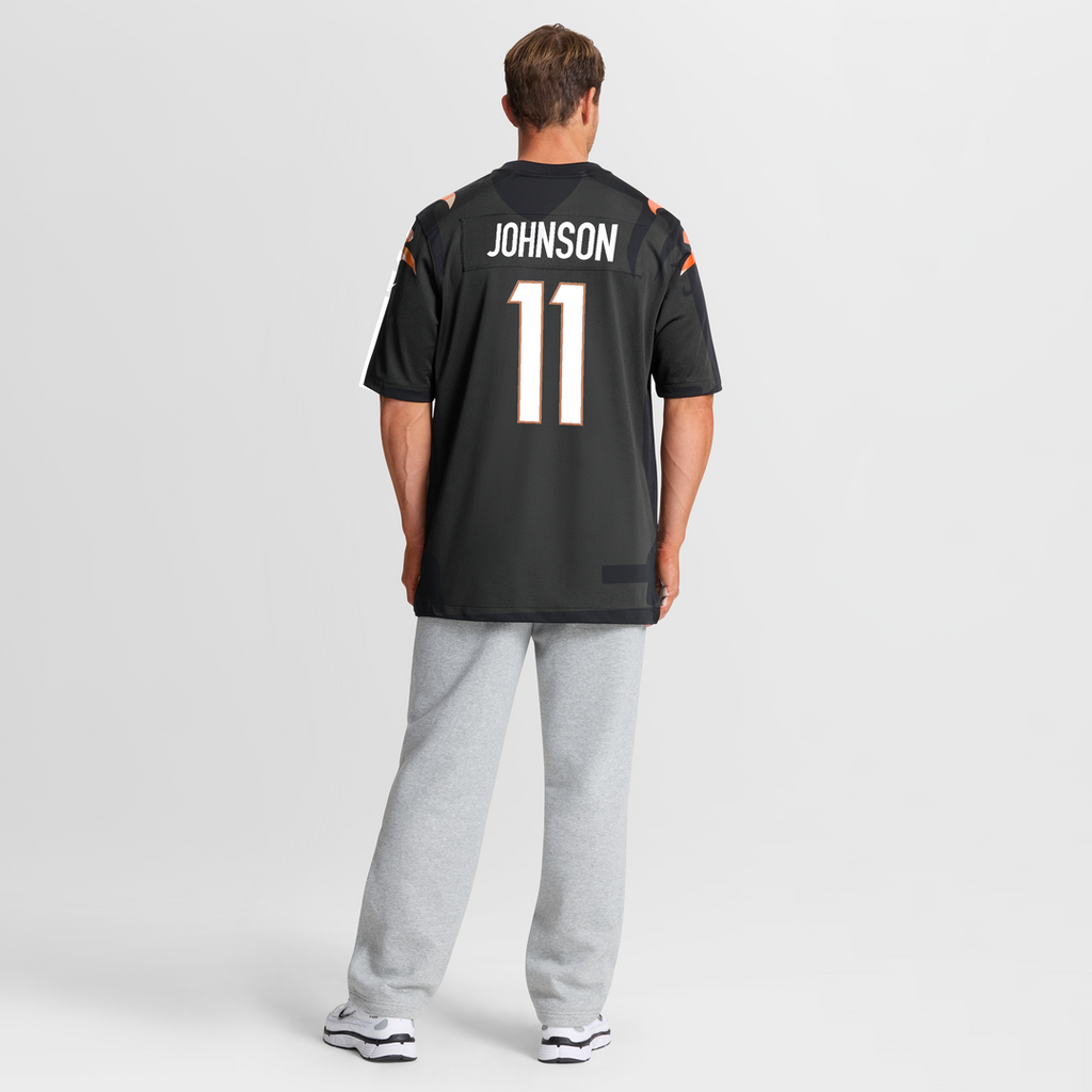 Cincinnati Bengals Josh Johnson Nike Black Team Game Jersey product image 5, provided for visual reference and product