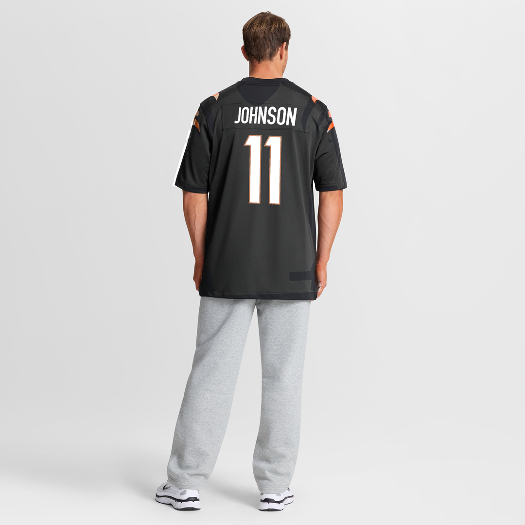 Cincinnati Bengals Josh Johnson Nike Black Team Game Jersey product image 5, provided for visual reference and product