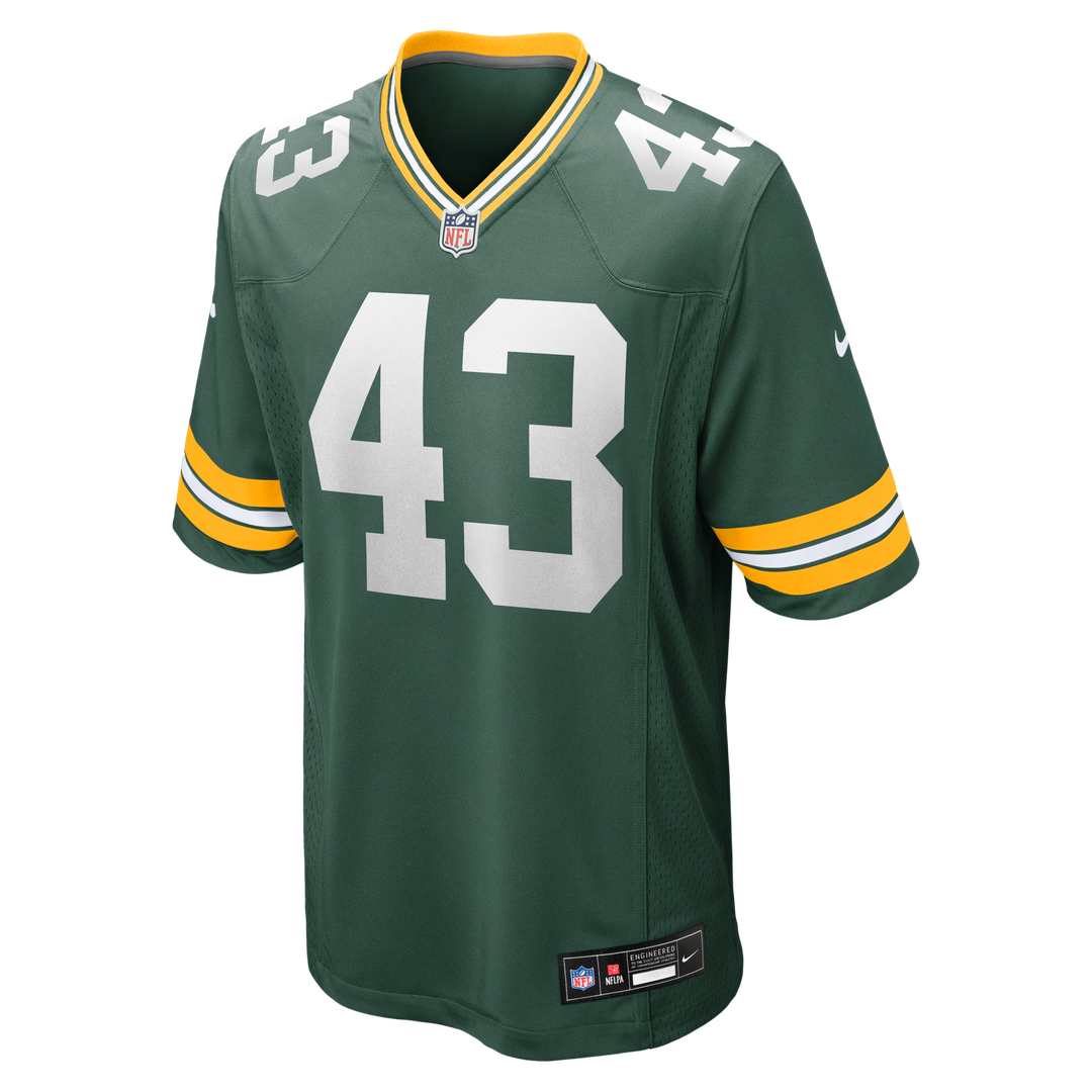 Green Bay Packers Kiondre Thomas Nike Green Game Player Jersey product image 2, provided for visual reference and product