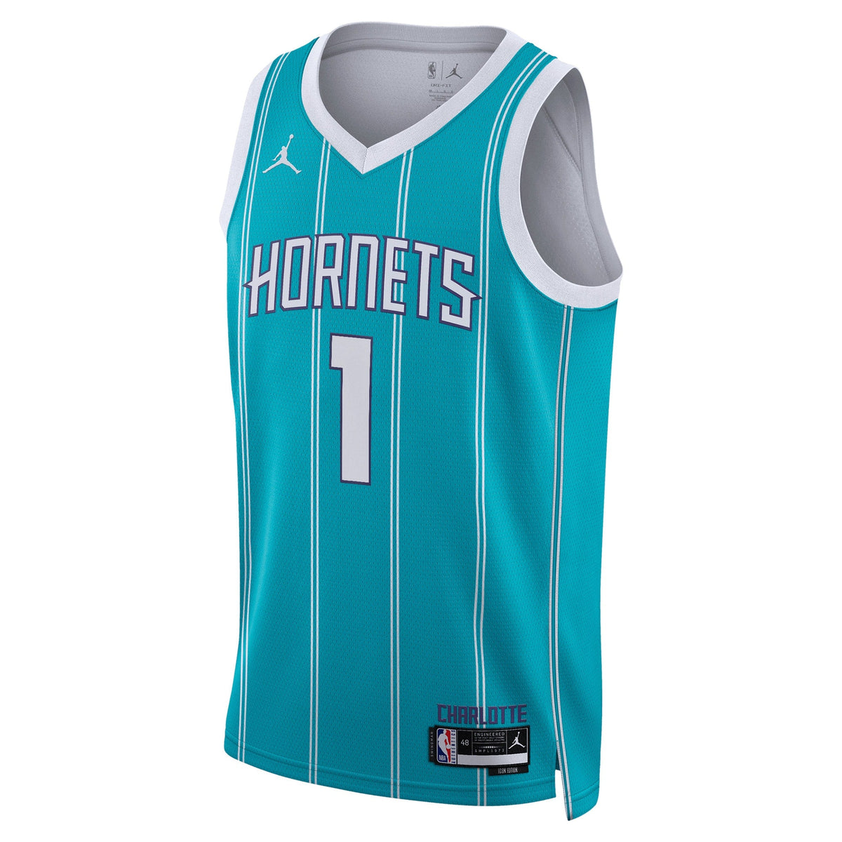 Charlotte Hornets Jordan Brand Icon Edition Swingman Jersey - Teal - LaMelo Ball - Unisex product image 2, provided for