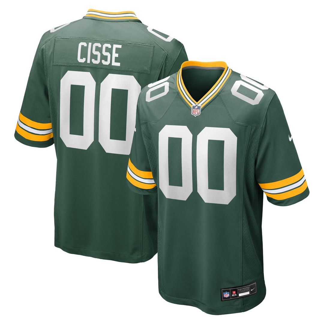 Green Bay Packers Brandon Cisse Nike Green Game Jersey product image 1, provided for visual reference and product detail