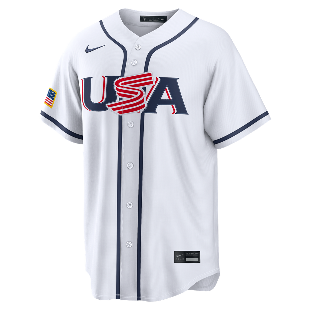 USA Baseball Aaron Judge Nike White 2026 World Baseball Classic Home Stadium Jersey product image 2, provided for visual
