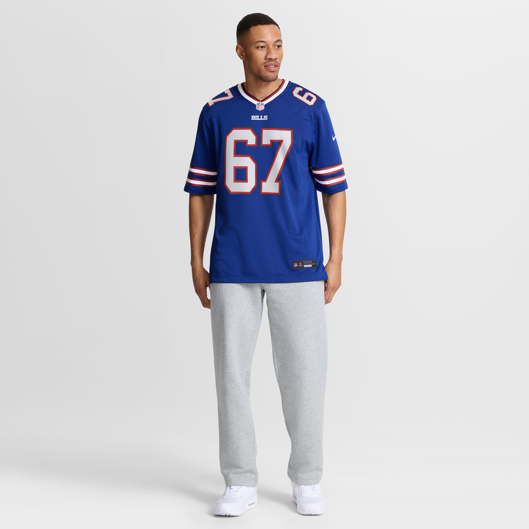 Buffalo Bills Kent Hull Nike Royal Game Retired Player Jersey product image 7, provided for visual reference and product
