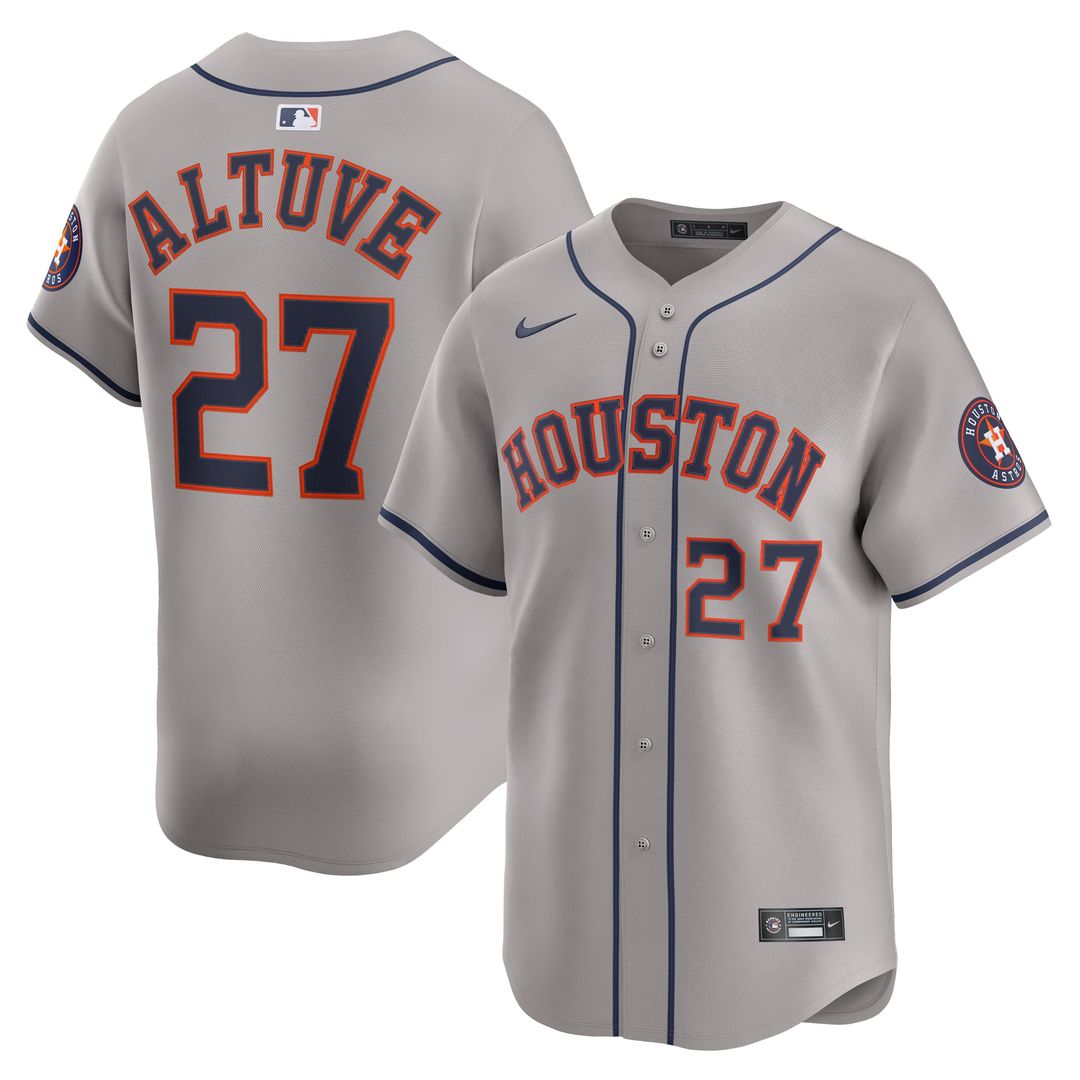 Houston Astros Jose Altuve Nike White Home Limited Player Jersey product image 10, provided for visual reference and product