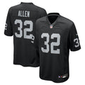 Las Vegas Raiders Marcus Allen Nike Black Game Retired Player Jersey product image 1, provided for visual reference and