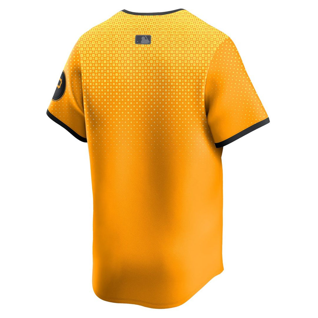 Pittsburgh Pirates Nike Gold City Connect Limited Jersey product image 3, provided for visual reference and product detail