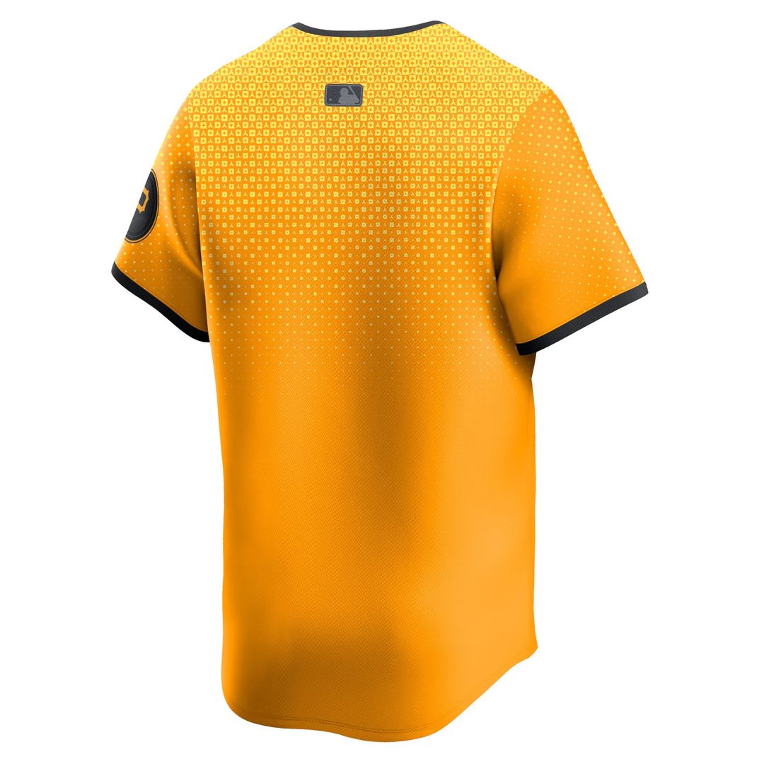 Pittsburgh Pirates Nike Gold City Connect Limited Jersey product image 3, provided for visual reference and product detail