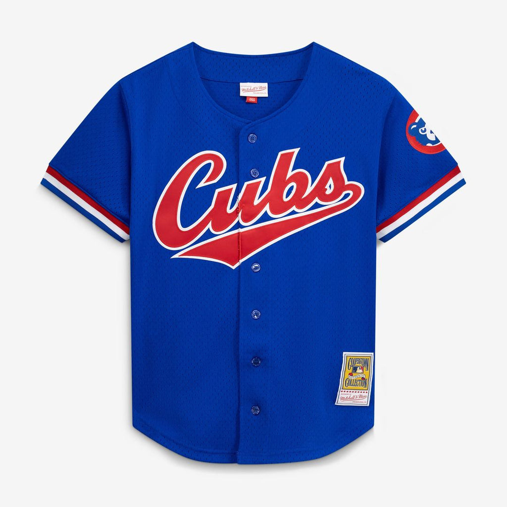 Chicago Cubs Ryne Sandberg Mitchell & Ness Royal Cooperstown Collection 1996 Mesh Batting Practice Button-Up Jersey product