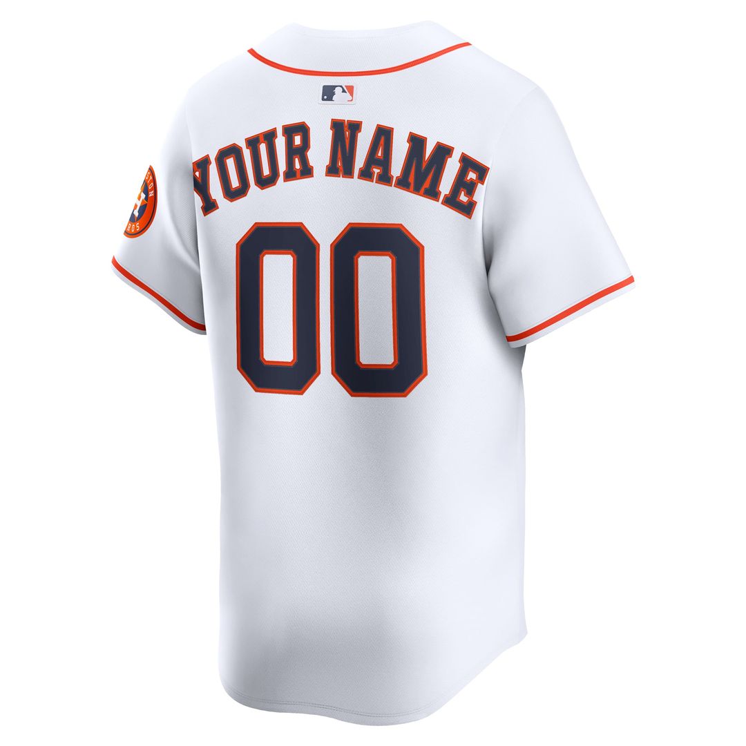 Houston Astros Nike Orange Alternate Limited Custom Jersey product image 9, provided for visual reference and product detail