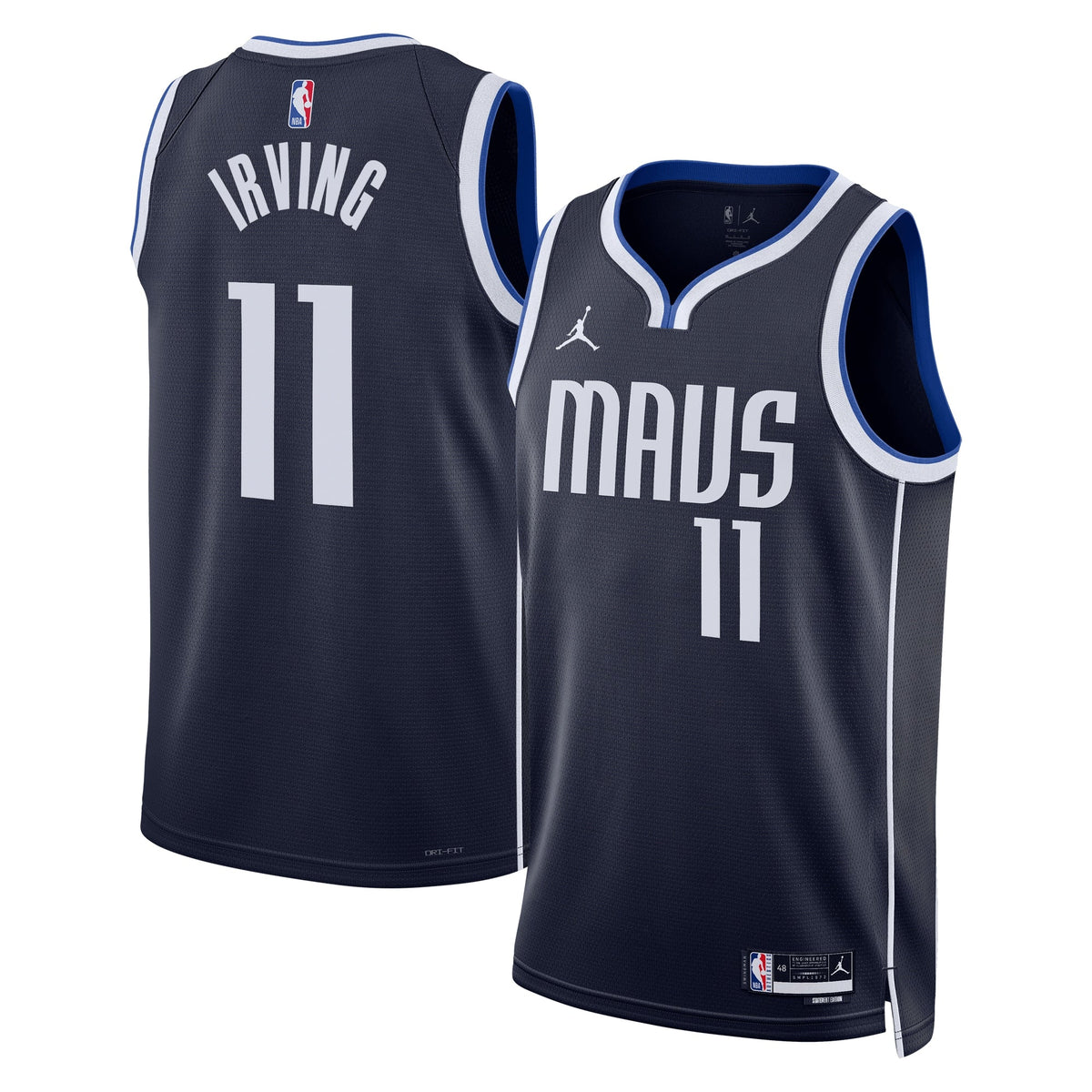 Dallas Mavericks Jordan Statement Edition Swingman Jersey - Navy - Kyrie Irving - Unisex product image 1, provided for