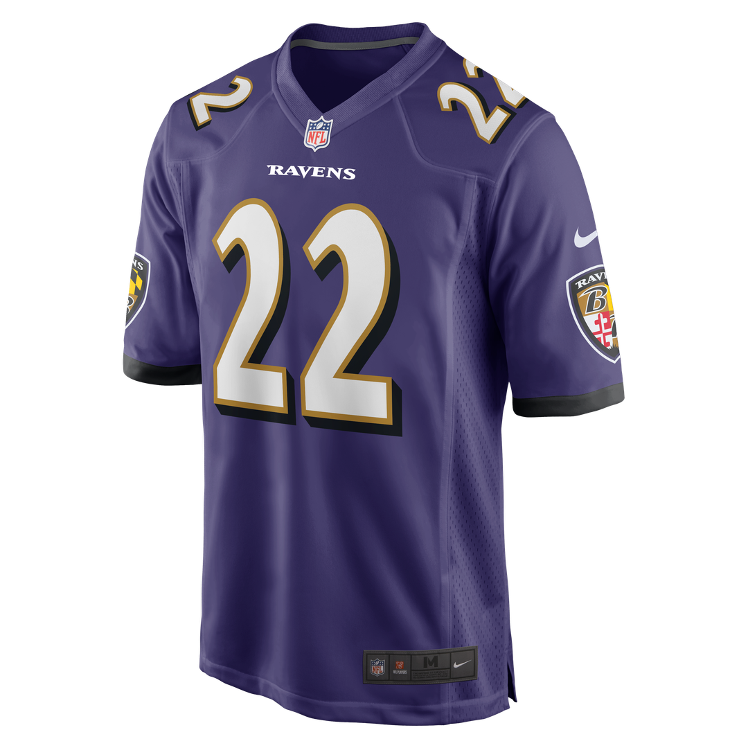 Baltimore Ravens Derrick Henry Nike Purple Game Player Jersey product image 2, provided for visual reference and product