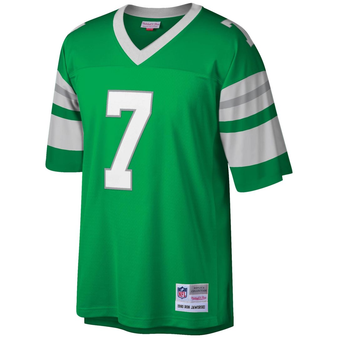 Philadelphia Eagles Ron Jaworski Mitchell & Ness Kelly Green Legacy Replica Jersey product image 2, provided for visual