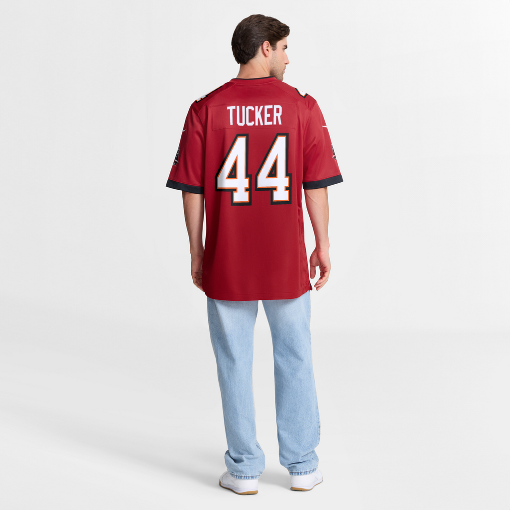 Tampa Bay Buccaneers Sean Tucker Nike Red Game Jersey product image 8, provided for visual reference and product detail