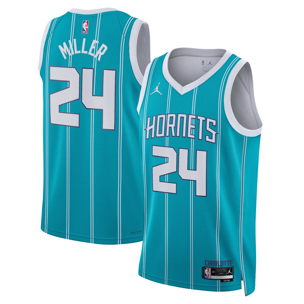 Charlotte Hornets Jordan Brand Icon Edition Swingman Jersey - Teal - Brandon Miller - Unisex product image 1, provided for