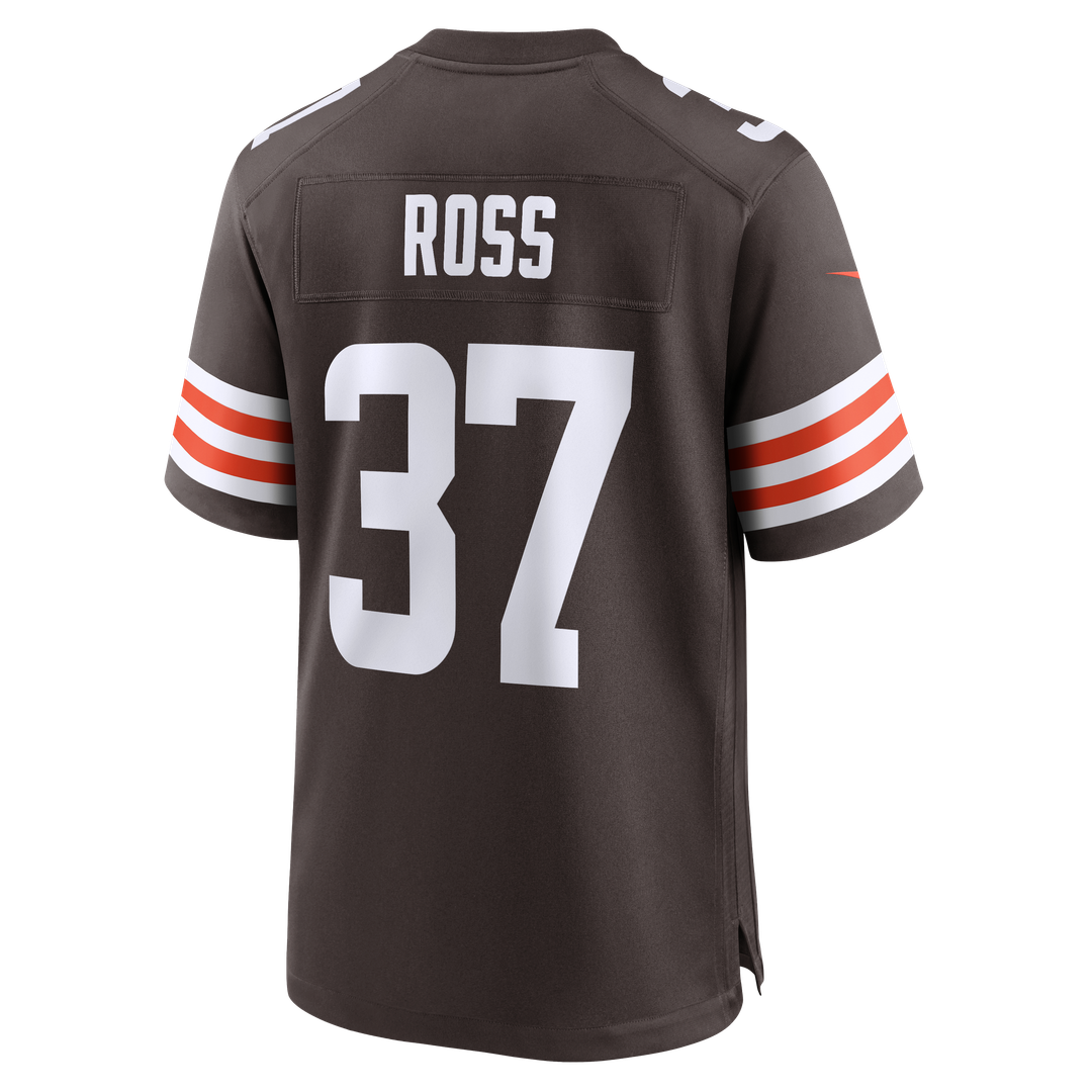 Cleveland Browns D'Angelo Ross Nike Brown Team Game Jersey product image 5, provided for visual reference and product detail