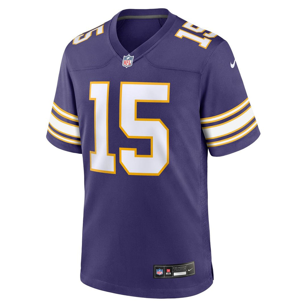 Minnesota Vikings Dallas Turner Nike Purple Alternate Game Jersey product image 2, provided for visual reference and product
