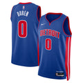 Detroit Pistons Nike Icon Edition Swingman Jersey - Blue - Jalen Duren - Unisex product image 1, provided for visual
