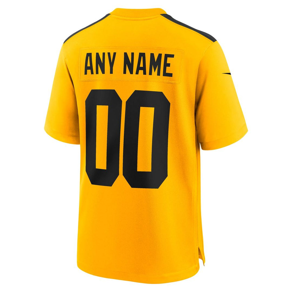 Pittsburgh Steelers Nike Gold Alternate 1933 Throwback Game Custom Jersey product image 6, provided for visual reference and