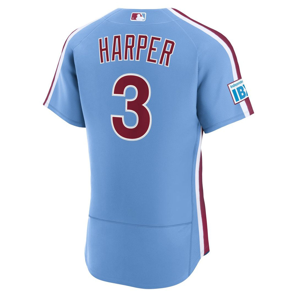Philadelphia Phillies Bryce Harper Nike Cream Alternate Authentic Sponsor Patch Jersey product image 12, provided for visual
