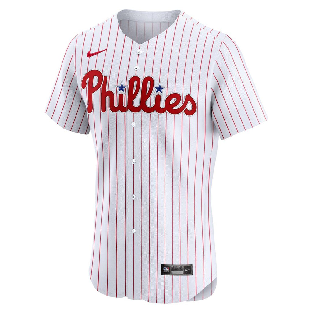 Philadelphia Phillies Nike White Home Elite Jersey product image 2, provided for visual reference and product detail review