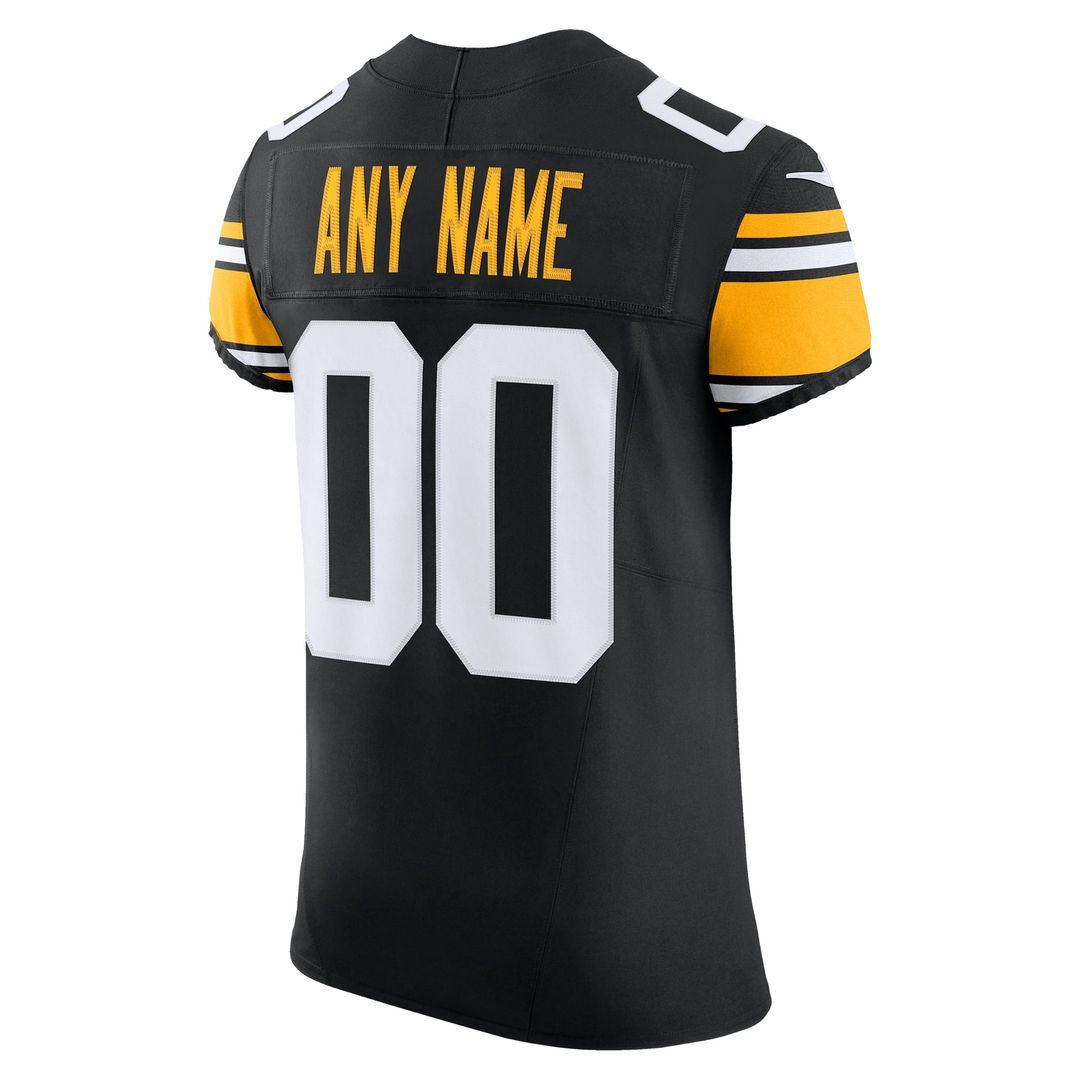 Pittsburgh Steelers Nike Black Vapor F.U.S.E. Elite Custom Jersey product image 3, provided for visual reference and product