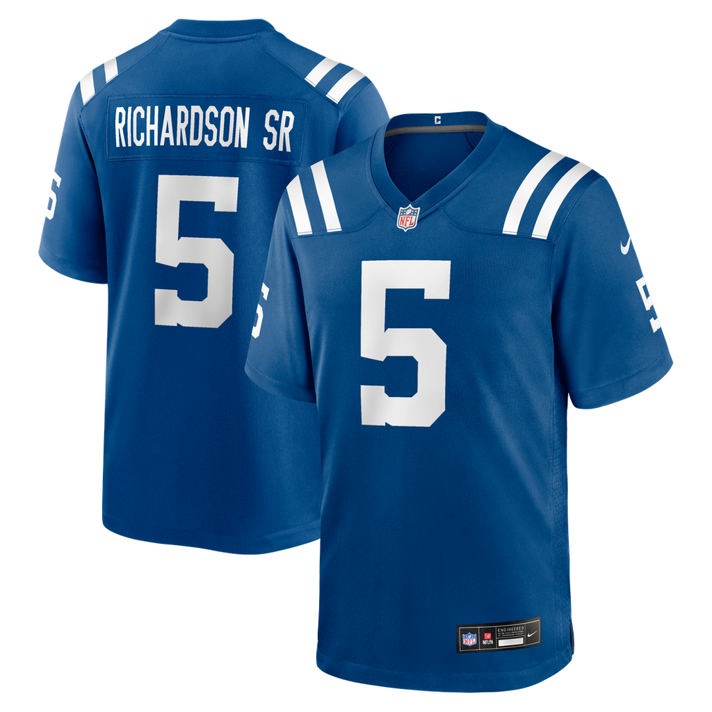 Indianapolis Colts Anthony Richardson Sr. Nike Royal Team Game Jersey product image 1, provided for visual reference and