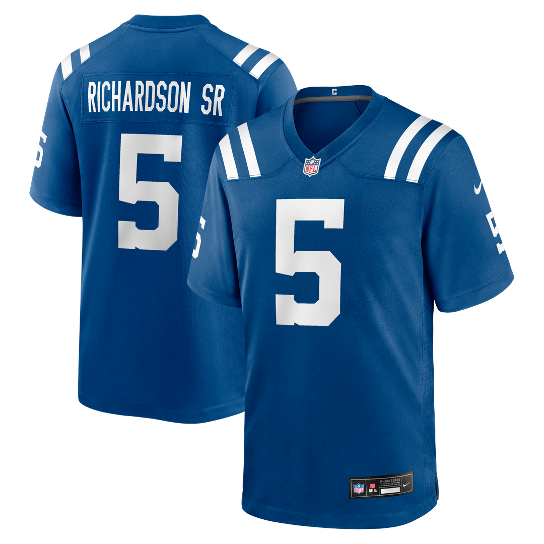 Indianapolis Colts Anthony Richardson Sr. Nike Royal Team Game Jersey product image 1, provided for visual reference and