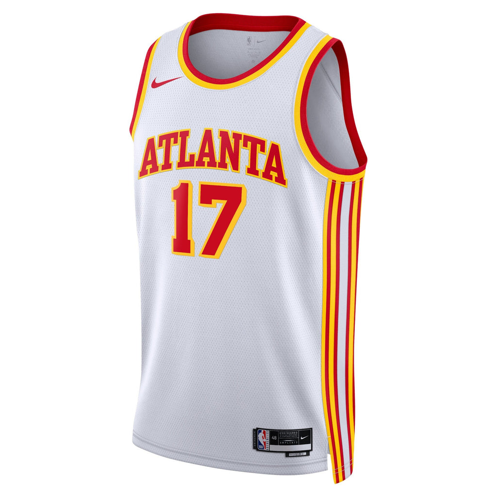 Atlanta Hawks Nike Association Edition Swingman Jersey - White - Onyeka Okongwu - Unisex product image 2, provided for