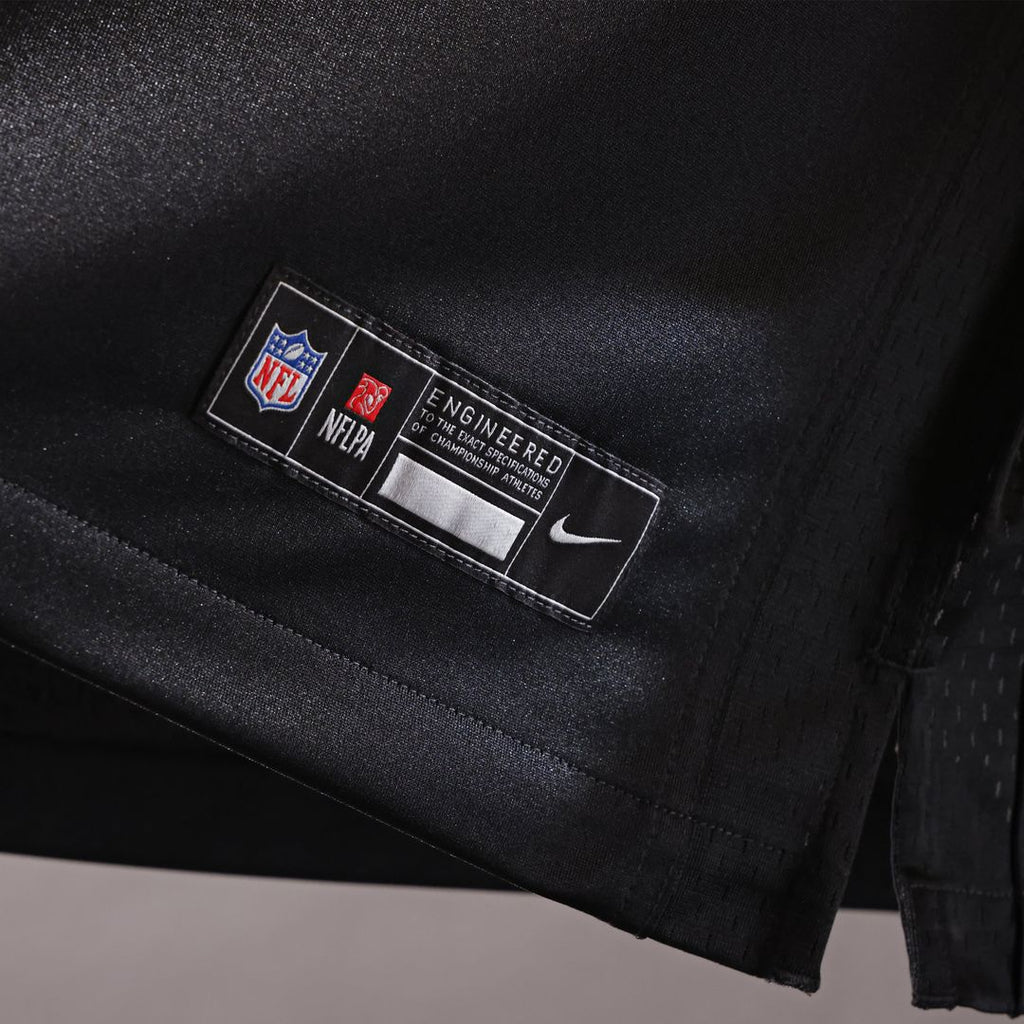Washington Commanders Nike Black Hail Raiser Alternate Custom Game Jersey product image 7, provided for visual reference and