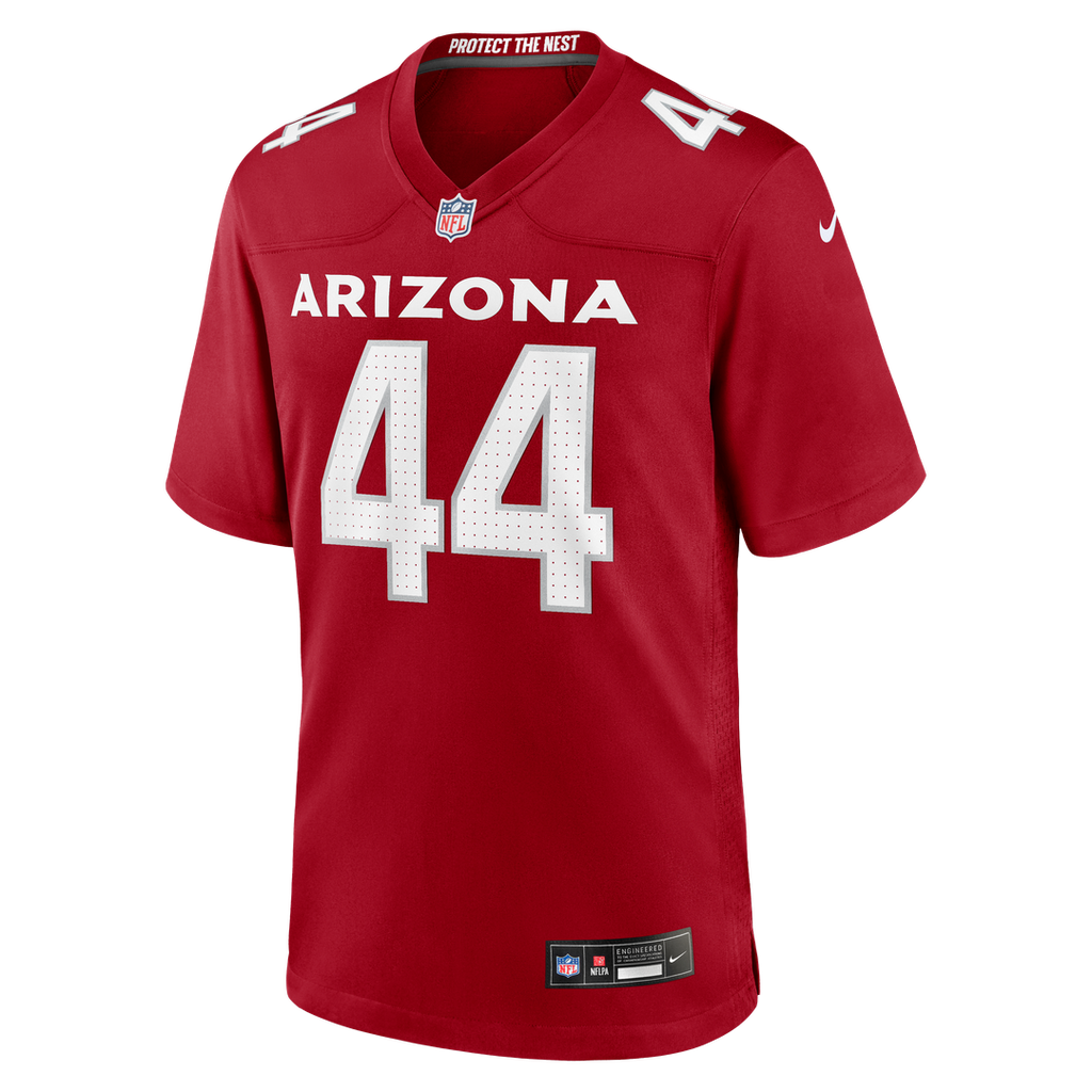 Arizona Cardinals Owen Pappoe Nike Cardinal Team Game Jersey product image 2, provided for visual reference and product