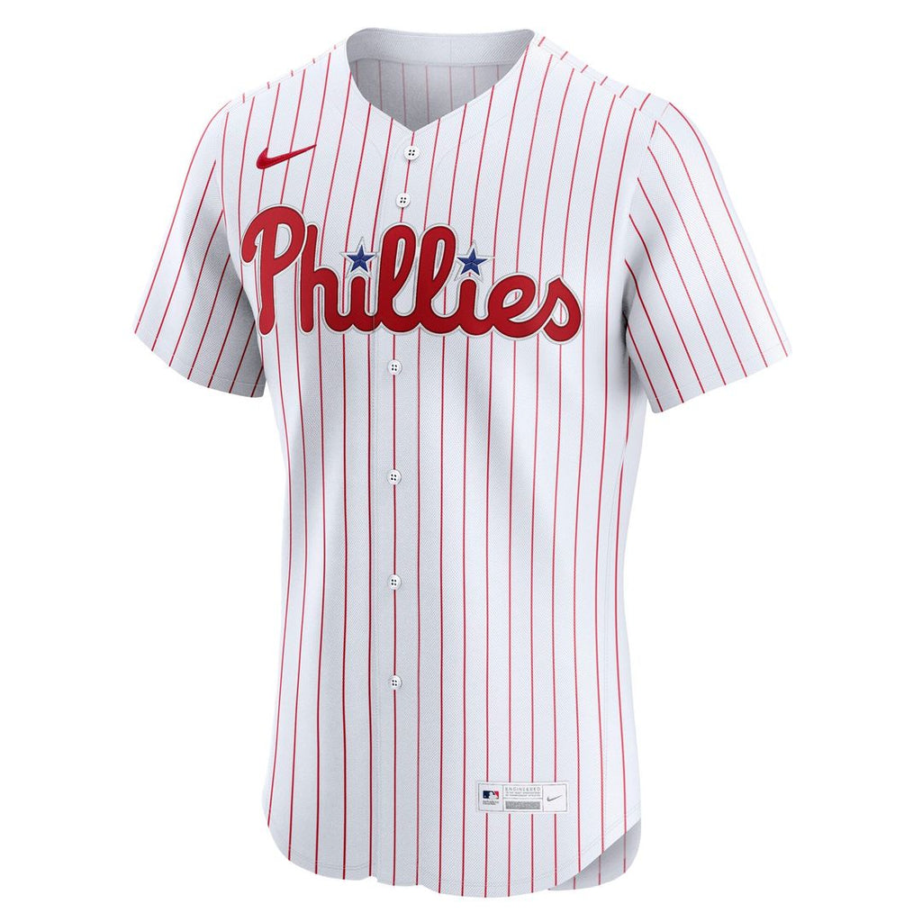 Philadelphia Phillies Bryce Harper Nike White Home Elite Jersey product image 2, provided for visual reference and product