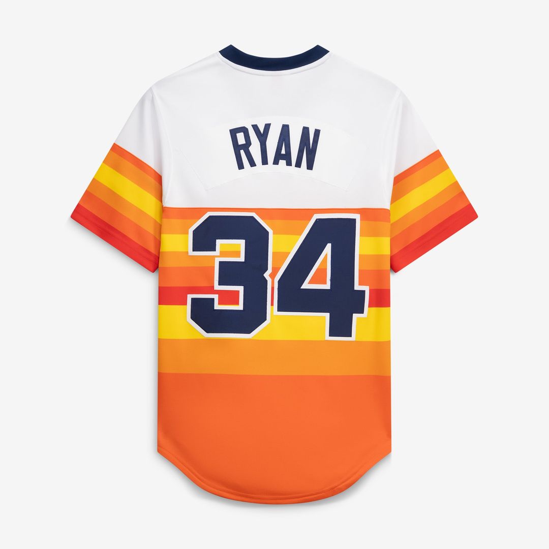 Houston Astros Nolan Ryan Mitchell & Ness White Throwback Authentic Jersey product image 3, provided for visual reference