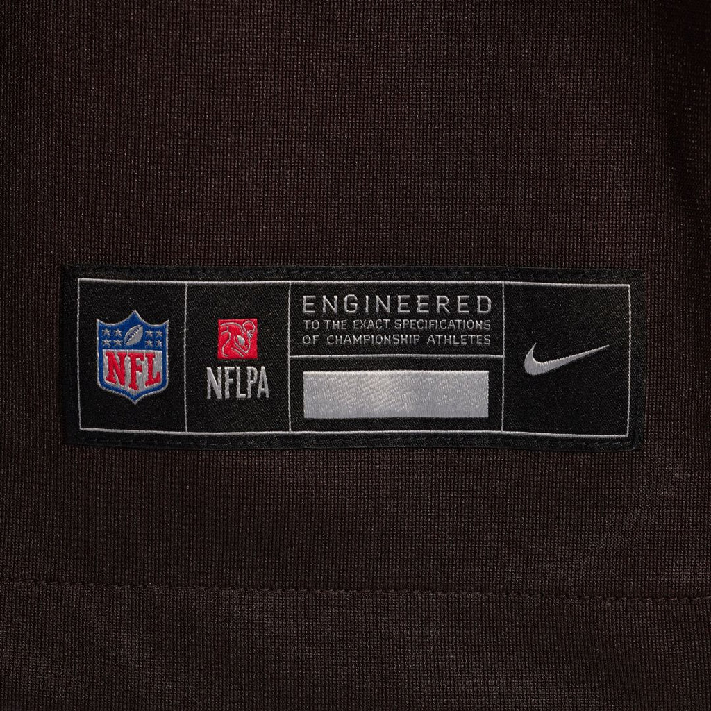 Cleveland Browns Austin Barber Nike Brown Team Game Jersey product image 8, provided for visual reference and product detail