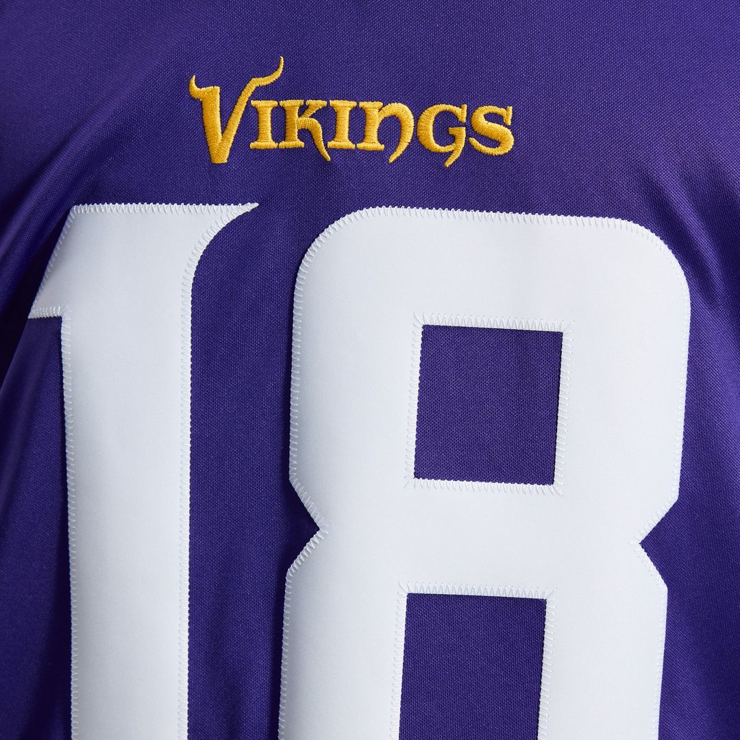Minnesota Vikings Justin Jefferson Nike White Alternate Vapor F.U.S.E. Stitched Limited Jersey product image 17, provided