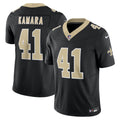 New Orleans Saints Alvin Kamara Nike Black Vapor F.U.S.E. Limited Jersey product image 1, provided for visual reference and